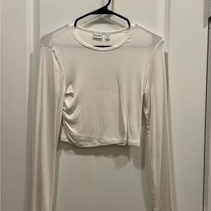 Aritzia Cream Long Sleeve Top